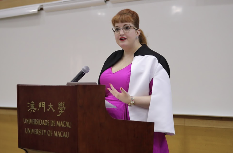 Speaking at International Trends in Education conference at the University of Macao