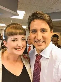 With Canadian Prime Minister Justin Trudeau