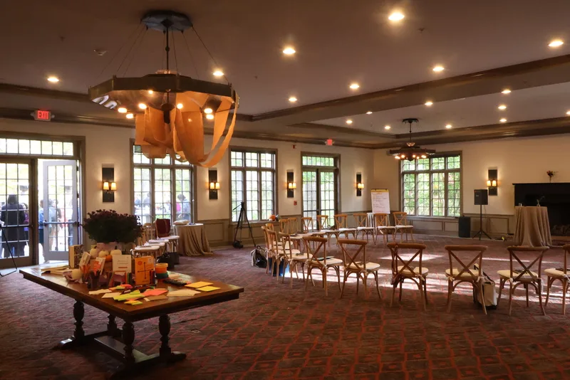 The finished program room with materials table