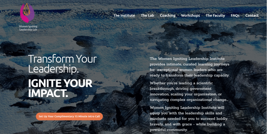women igniting leadership home page